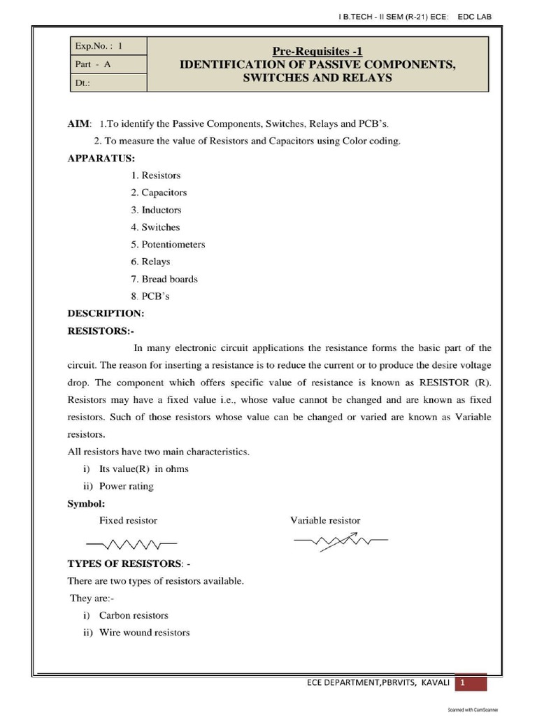 MODIFIED 3.EDC Lab Manual (R21) ECE PDF