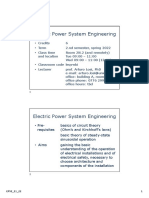 Electric Power System Engineering: EPSE - 21 - 22 1