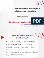 Chap 5 Flexion Des Poutres À l'ELS Dans Une Section Non Fissurée