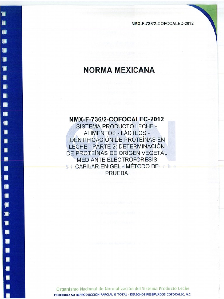 736-2 COFOCALEC 2012 - Proteínas de Origen Vegetal - Electroforesis | PDF