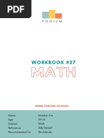 Podium Workbook #27 - Math