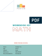 Podium Workbook #27 - Math