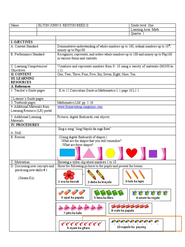 Grade 1 Math: Numbers and Money Concepts | PDF
