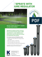 ProS Sprays Water Sense Product Brochure