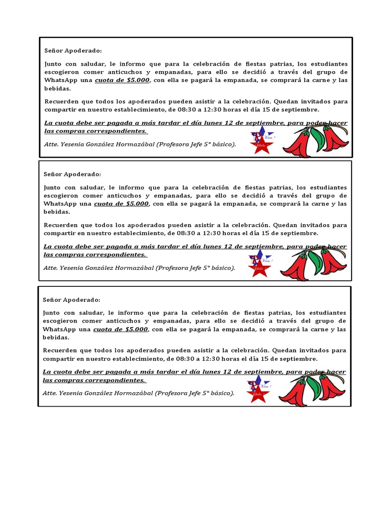 Comunicacion Fiestas Patrias PDF