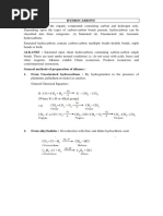 Hydrocarbons Notes