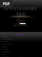 Investigatory Project