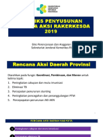 Matriks Penyusunan Rencana Aksi Rakerkesda 2019