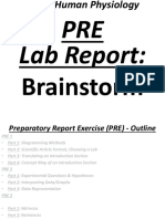 PRE Lab Report:: Brainstorm