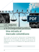 Los Seguros y La (In) Seguridad Jurídica, Una Mirada Al Mercado Colombiano (Neil Baresford)