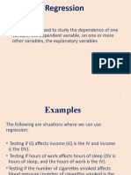 Regression Analysis in 40 Characters