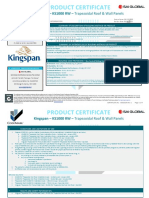 Kingspan Ks1000rw Codemark Certificate en NZ