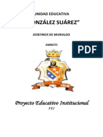 "González Suárez": Proyecto Educativo Institucional