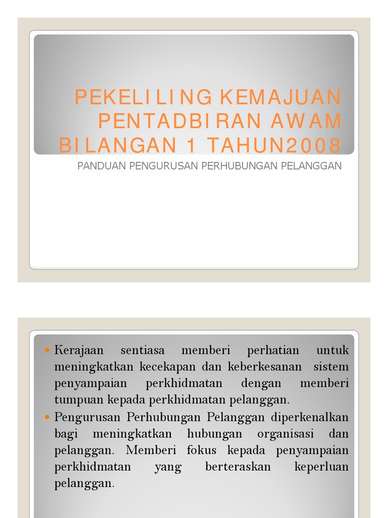 Panduan Pengurusan Perhubungan Pelanggan Ssawilmor