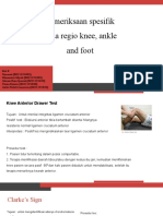 Pemeriksaan Regio Knee Ankle Dan Foot