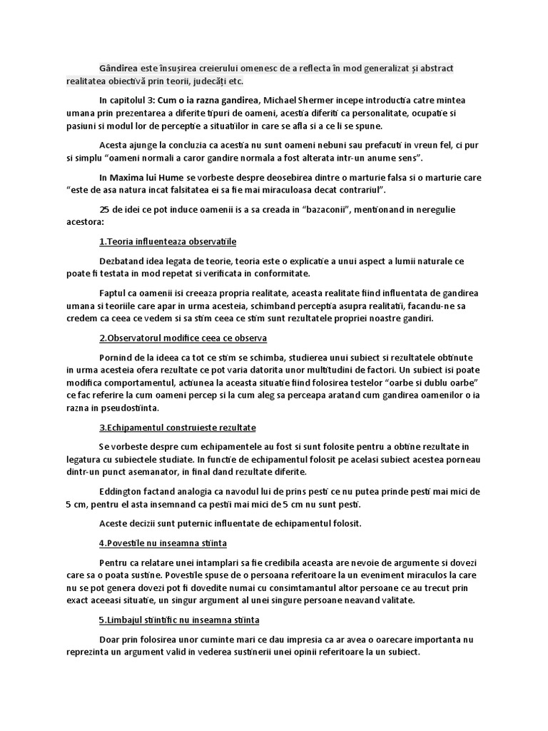 Cum o Ia Razna Gandirea | PDF