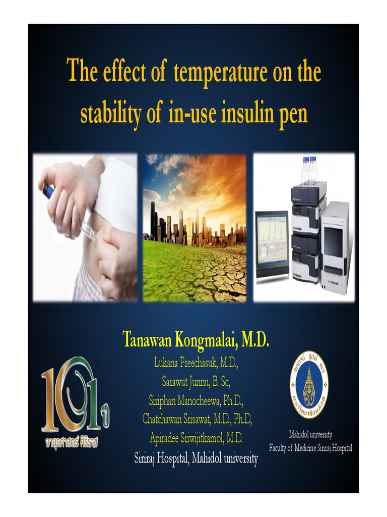 Insulin Pen Stability at High Temps | PDF | Science & Mathematics