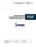 Procedimiento transferencia redes SEMAPA