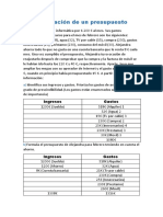 Realización de Un Presupuesto