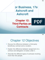 Law For Business, 17e by Ashcroft and Ashcroft: Third Parties and Contracts