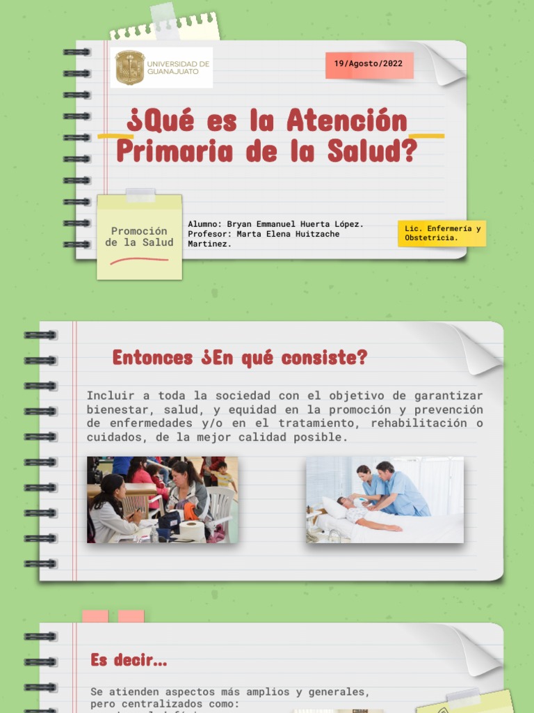 Importancia de la Atención Primaria de Salud | PDF | Programas sociales ...