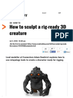 How Sculpt Rig Ready 3d Creature 71412194