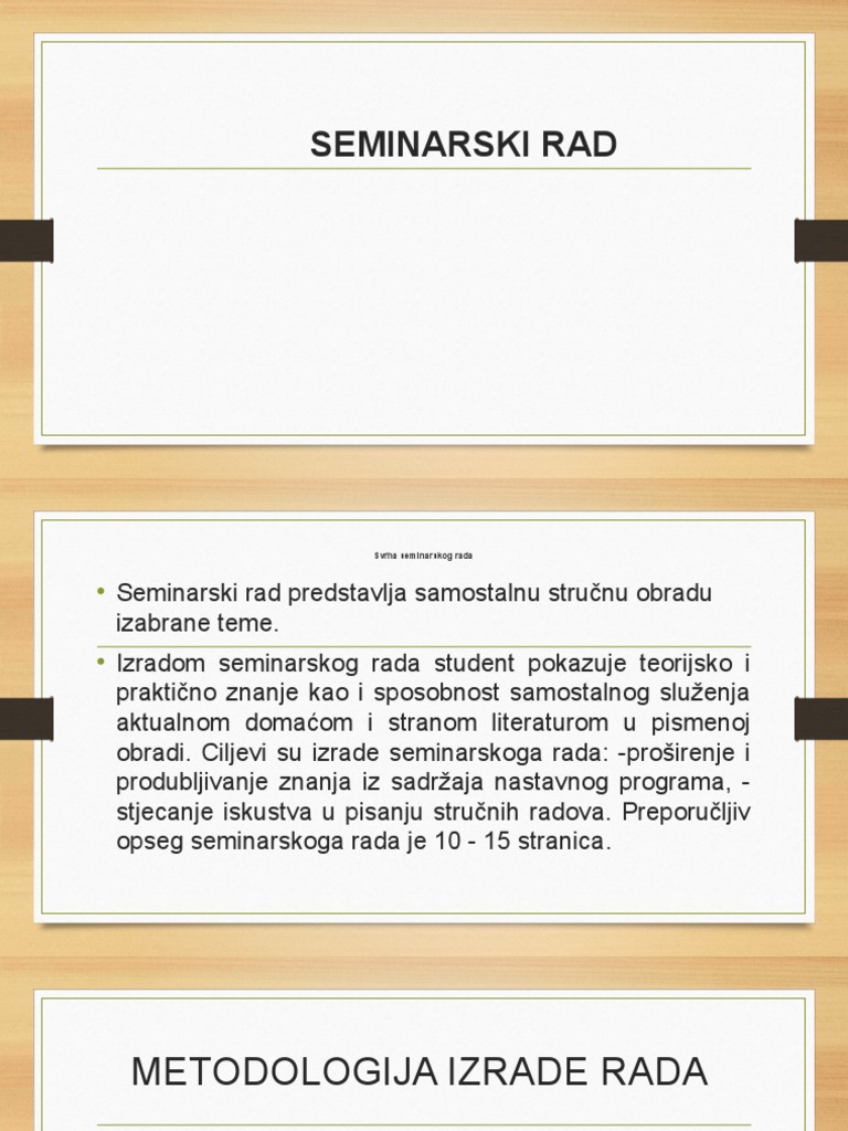 Seminarski Rad | PDF