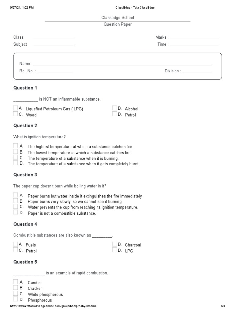 Ncert Solutions Class 8 Combustion And Flame