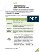 Aviso de Privacidad para Clientes de 4finance, S.A. de C.V., SOFOM, E.N.R