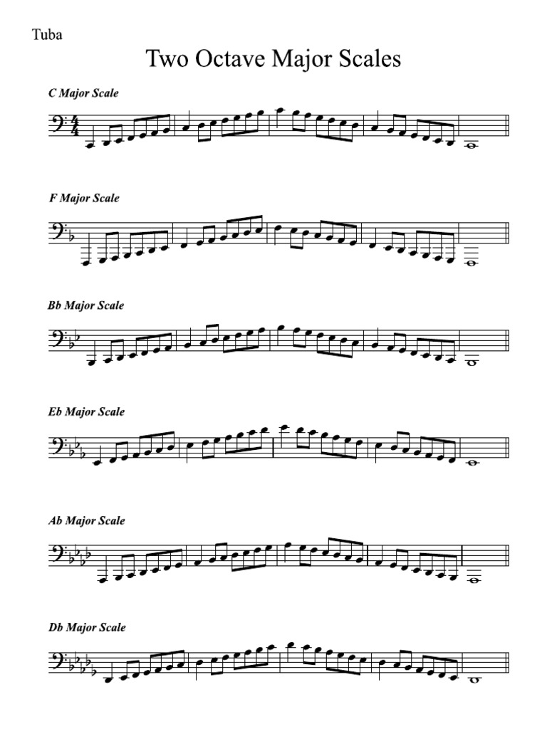 Upright String Bass 3 Octave G Major Scale