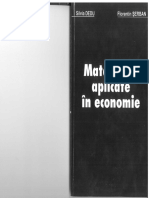 Dedu S Serban F Matematici Aplicate in Economie 2009