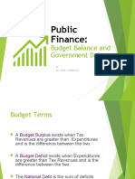 Public Finance:: Budget Balance and Government Debt