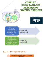 Complex Conjugate and Algebra of Complex Numbers