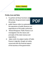 Public Finance CH 1