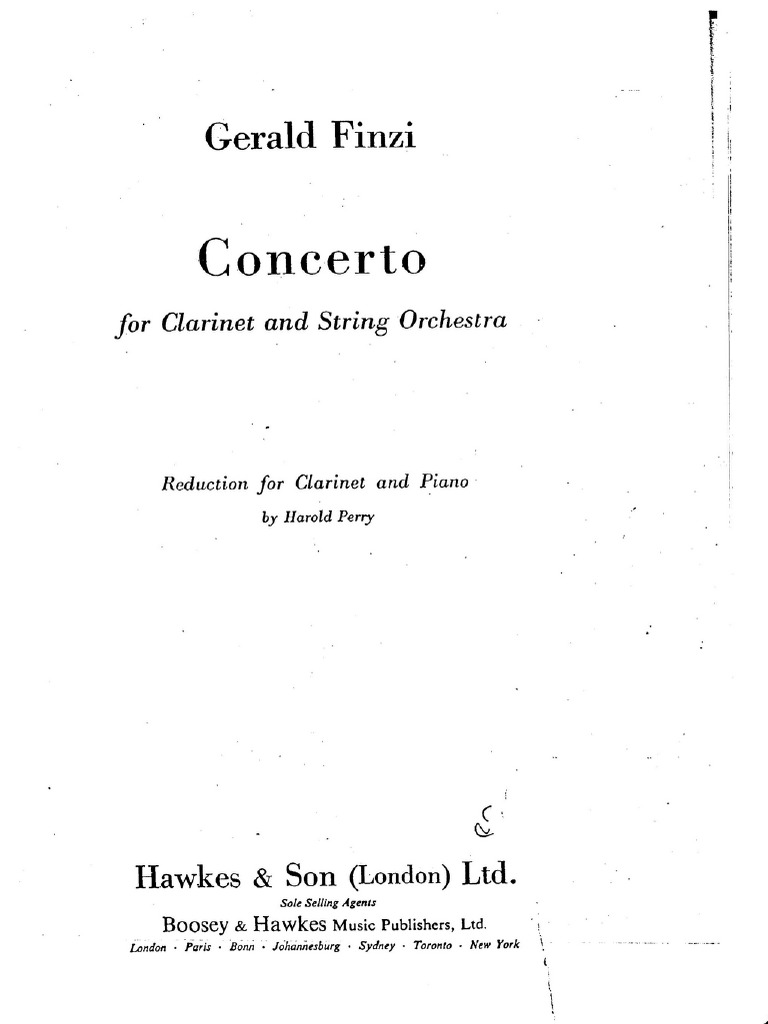 G Finzi Concerto PDF