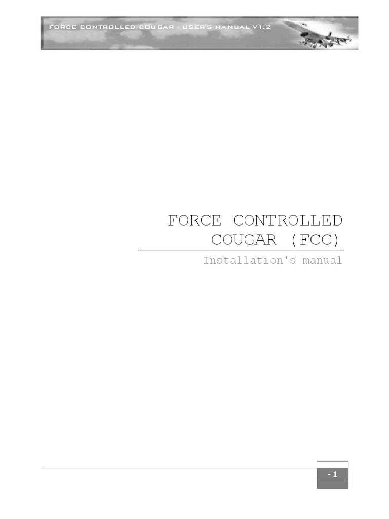 FCC Installation Manual | PDF | Screw | Printed Circuit Board