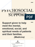 Psychosocial Support Concepts