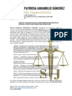 SOLICITUD PAGO Y CUMPLIMIENTO DE SENTENCIA JUDICIAL. (CUENTA DE COBRO)