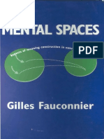 Fauconnier - Mental Spaces
