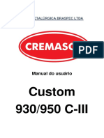 Custom 930- 950 CIII MANUAL USUARIO CREMASCO