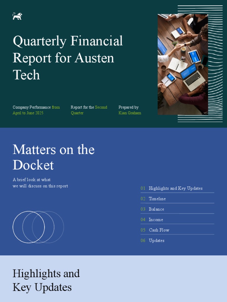 Financial Report Presentation Template Download Free PDF Revenue Financial Report Presentation Template Download Free PDF Revenue