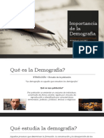 Importancia de La Demografía