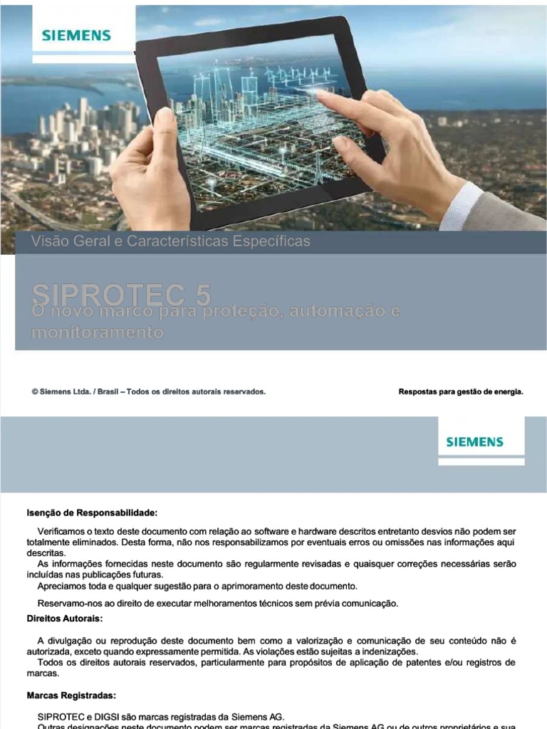PDF Treinamento Siprotec 5 DL | PDF | Direitos Autorais | Siemens