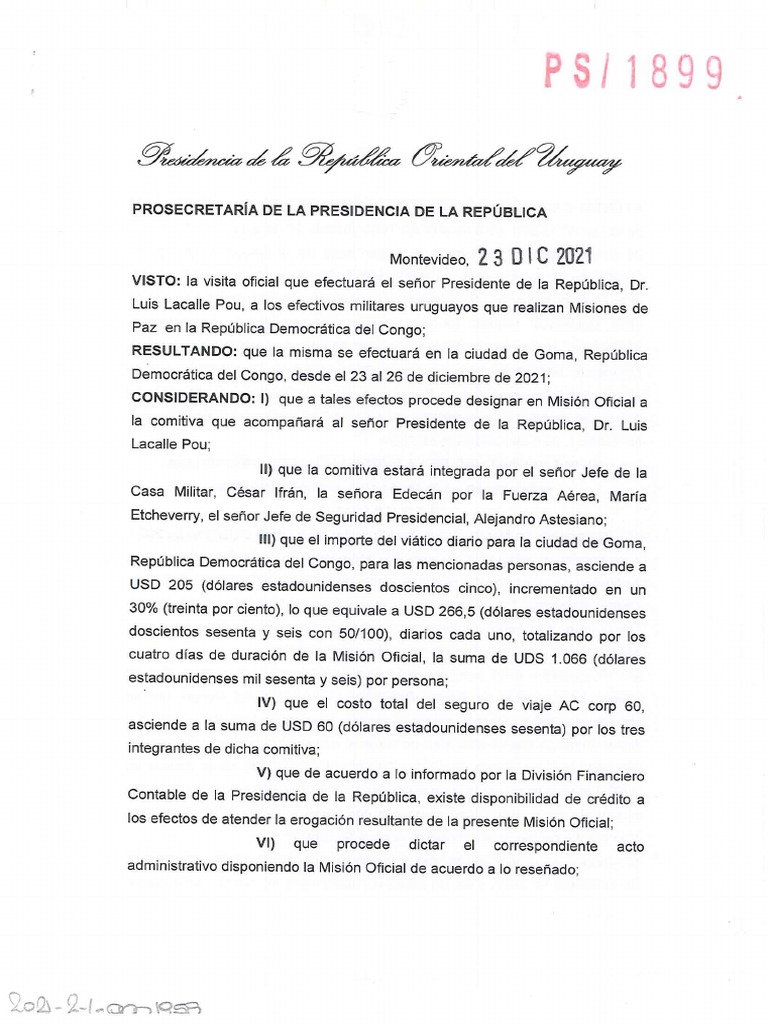 Decreto Presidencia 2023 PDF