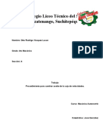 Procedimiento para Cambio de Aceite de La Caja de Velocidades Otto Rodrigo Vasquez Lacan