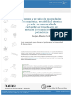 Síntesis y Estudio de Propiedades de Carboxilatos Binucleares Con Metales de Transición