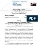 Métodos I Trabajo I Informe DOXA Vs Conocimiento Científico OP ABR2022