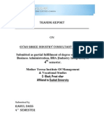 Traning Report C C C C C Gyan Shree Industry Consultant PVT - LTD C