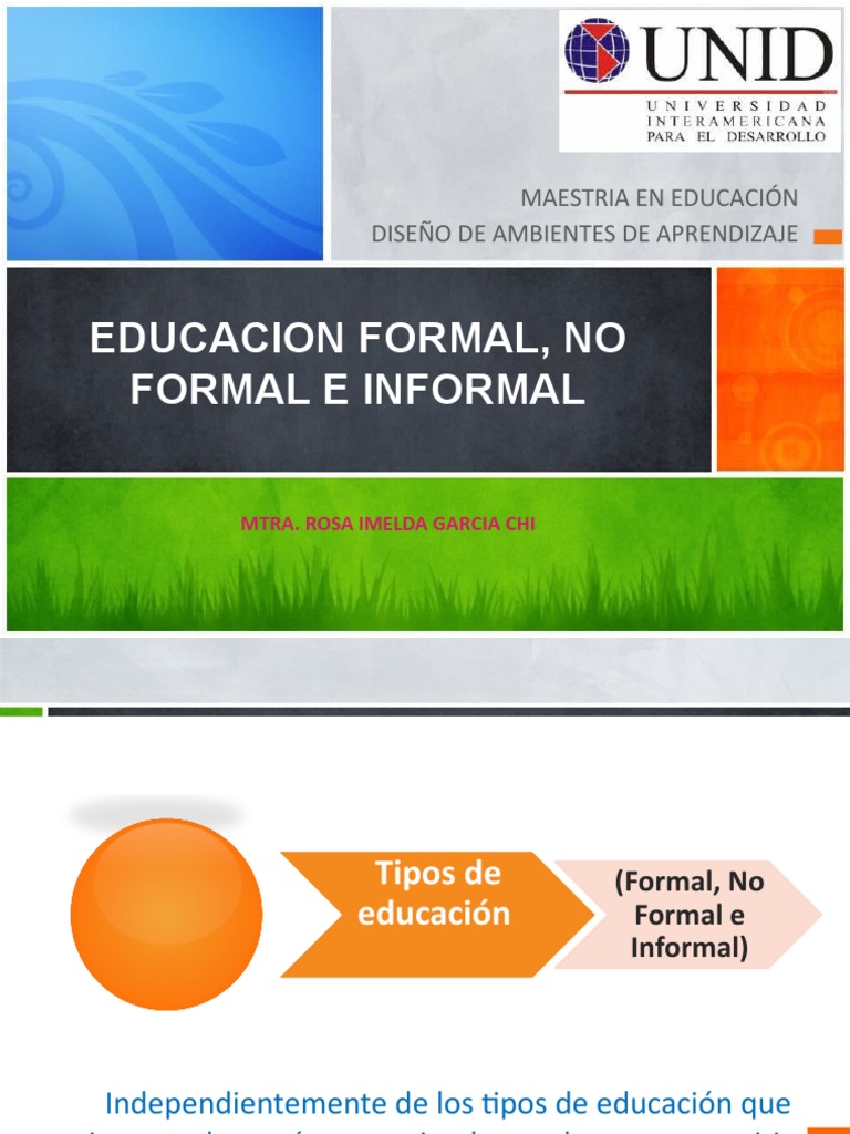 1RA CLASE Cupdf - Com - I3-Educacion-Formal-No-Formal-E-Informal | PDF ...