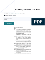 2ND Acquaintance Party 2019 EMCEE SCRIPT - PDF - Learning